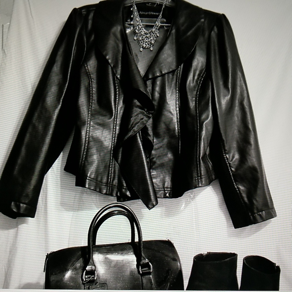 Black Faux Leather Jacket